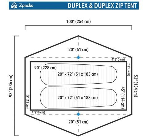 Zpacks新品⑤点セットDuplexデュプレックスTentテントPoleポール