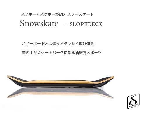 カナダ発◆スノボーとスケートがMIX「Snowskate スロープデッキ」 -オンラインストア　アウトドアMIX