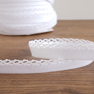 ピコットバイアステープ ホワイト