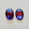 Czech Glass Stone Two Toned Sapphire/Ruby 14×10mm