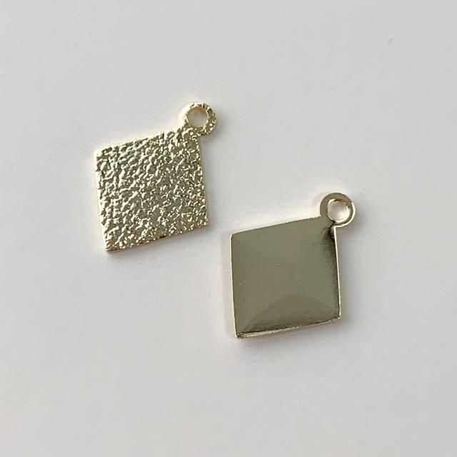 ゴールドカラーチャーム ダイヤ 13 10mm Vintageカボション ブラスチャーム セッティングなどアクセサリーパーツのお店 よつば商店 ゴールドカラーチャーム ダイヤ 13 10mm Vintageカボション ブラスチャーム セッティングなどアクセサリーパーツのお店 よつば商店
