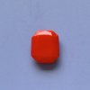 チェコ製Vintageグラスストーン・Octagon・Red Coral・12/10mm