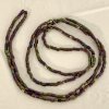 Japan Vintage purple iris hex cut beads 【1連約50cm】