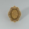 Antique Gold Ring setting 18/13mm