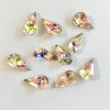 Vintage Iris Glass faceted Stone Pearshape 10/6mm【2個セット】