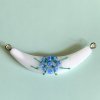 Czech Vintage Glass Flower Necklace Top 35/68mm