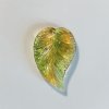 Czech Glass Leaf Pendant 1hole Bicolor 26/17mm