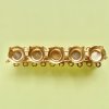 Vintage Brooch Setting Gold Plated 46/11mm for 40ss