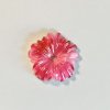 Czech Glass Flower Cabochon Jelly Pink 21mm