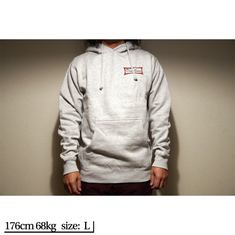 wave hunter オリジナル　パーカー　グレー　XL Pitching Ninja プルオーバーパーカー GRAY