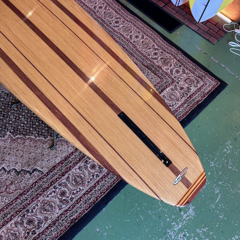 最終値下げ！！HAPJacobsロングサーフボードフィン付き 229cm ロングボード 7ft 6in x 23in surfboard ハードケース付き