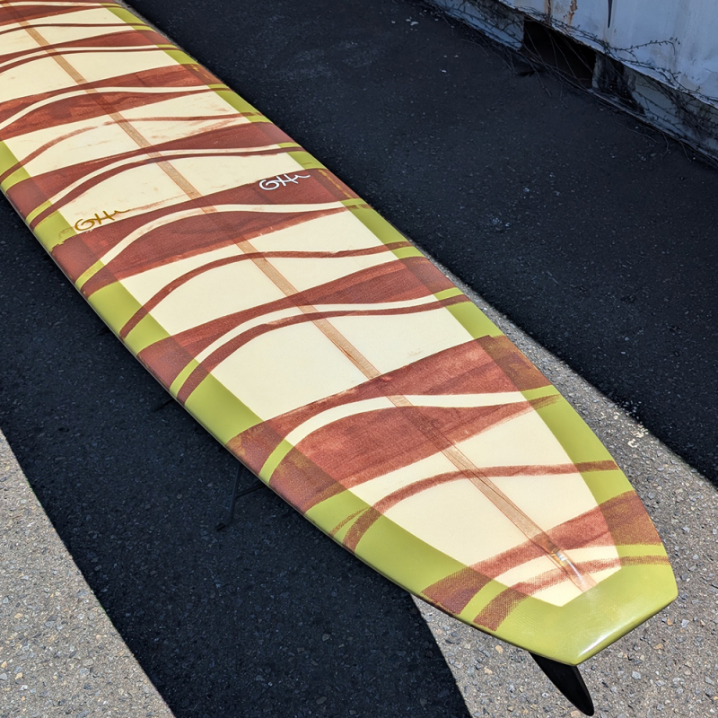 ロバートオーガスト　ノーズライダーロングボード9.6 ロバートオーガスト Mark Martinson 中古ロングボード9`6 (No