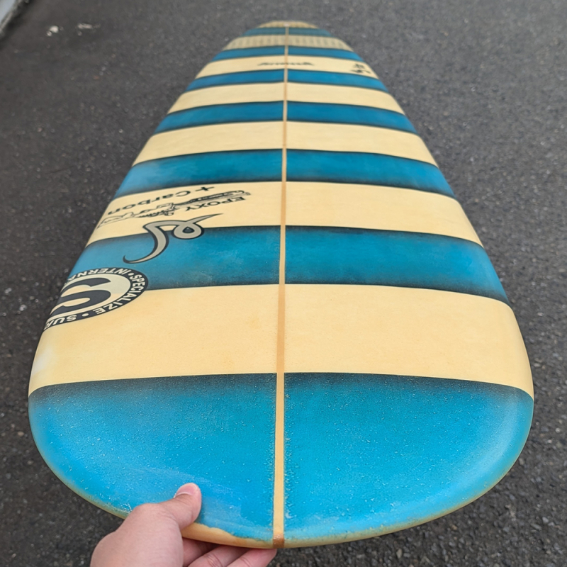 ODYSSEA ロングボード 水色 ストライプデザイン8'0 美品 ODYSSEA