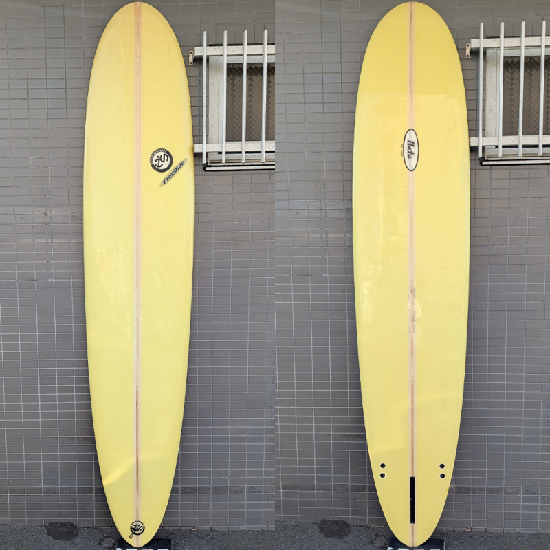 9'5 ハタサーフボード | 2+1ロングボード - ロングボード（LONGBOARD