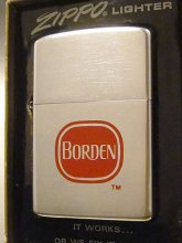 【送料無料】★70’ｓジッポーzippoアメリカ ボーデン社企業広告ノベルティ・ライター未使用箱付1974年製