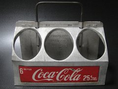 ★50'sコカ・コーラ社トレードマークアルミ製ボトルキャリーケース