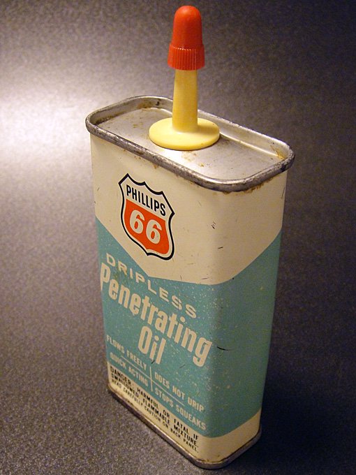 60'sフィリップス66ハンディオイル缶（ヴィンテージ空き缶