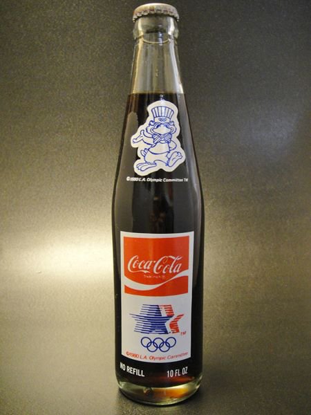 ☆80'sアメリカコカ・コーラ・ロサンゼルスオリンピック記念ボトル1984