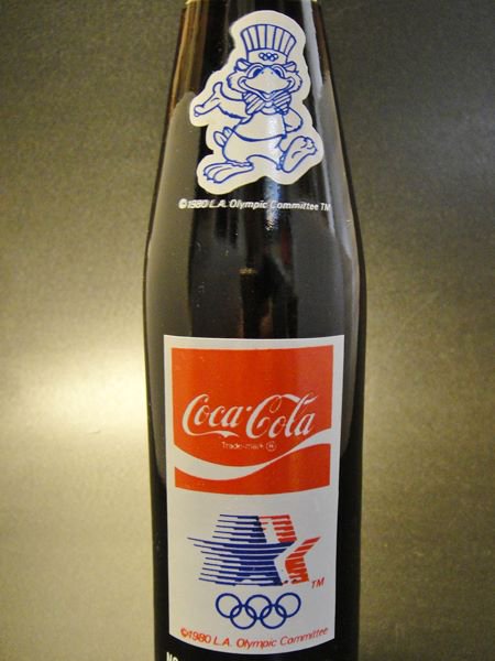 ☆80'sアメリカコカ・コーラ・ロサンゼルスオリンピック記念ボトル1984 