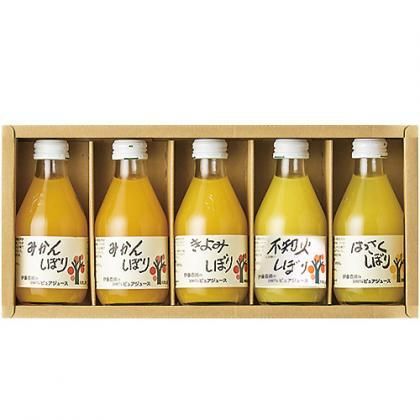 伊藤農園 100％ピュアジュース 180ml×5本ギフトセット みかん
