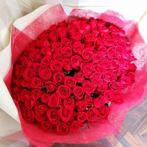 欲しい物の番号をコメントしてください。 バラ売り⭕️ プロポーズに贈る赤いバラ108本の花束🌹 #roses #rose #bouquet