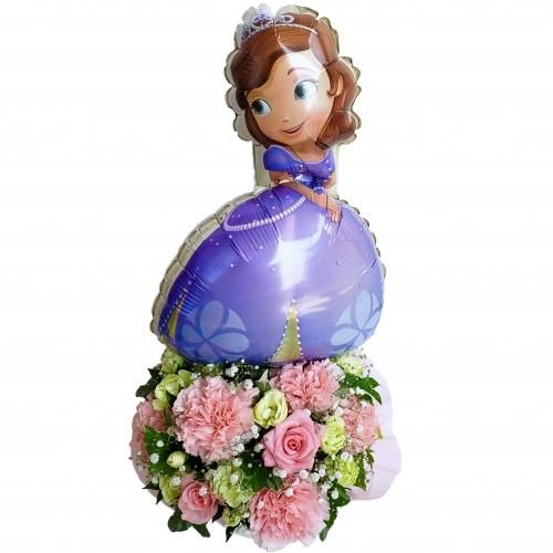 Pg ディズニー 小さなプリンセス ソフィア のバルーン付きアレンジメント 花金 公式ホームページ 花金は富山県高岡市より全国へ高品質なお花 をご提供しております Pg ディズニー 小さなプリンセス ソフィア のバルーン付きアレンジメント 花金 公式ホームページ 花金は富山県高岡市より全国へ高品質なお花 をご提供しております
