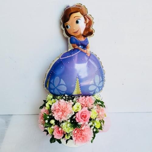 Pg ディズニー 小さなプリンセス ソフィア のバルーン付きアレンジメント 花金 公式ホームページ 花金は富山県高岡市より全国へ高品質なお花 をご提供しております Pg ディズニー 小さなプリンセス ソフィア のバルーン付きアレンジメント 花金 公式ホームページ 花金は富山県高岡市より全国へ高品質なお花 をご提供しております