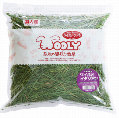 WOOLY 高原の朝採り牧草 ワイルドイタリアン 2025年度産 5袋 WOOLY 高原の朝採りワイルドイタリアン2025年 | 400g - うさぎ