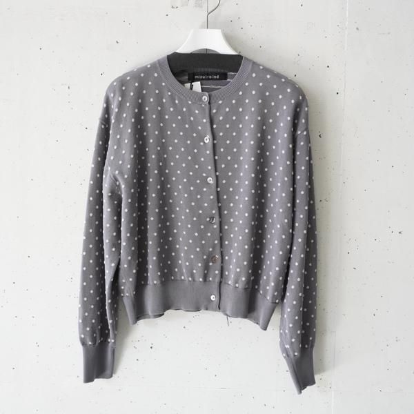 mizuiroind (ミズイロインド) dot crew neck wide C/D