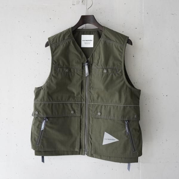 and wander(アンドワンダー) tough nylon vest ｜La Barba 通販