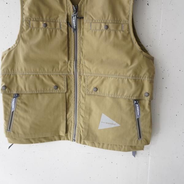 and wander(アンドワンダー) tough nylon vest ｜La Barba 通販