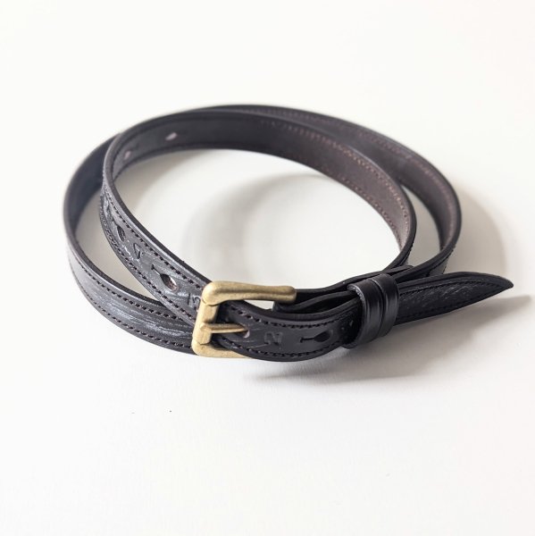 SCYE BASICS (サイベーシックス)  Bridle Leather Number Belt / DARK BROWN