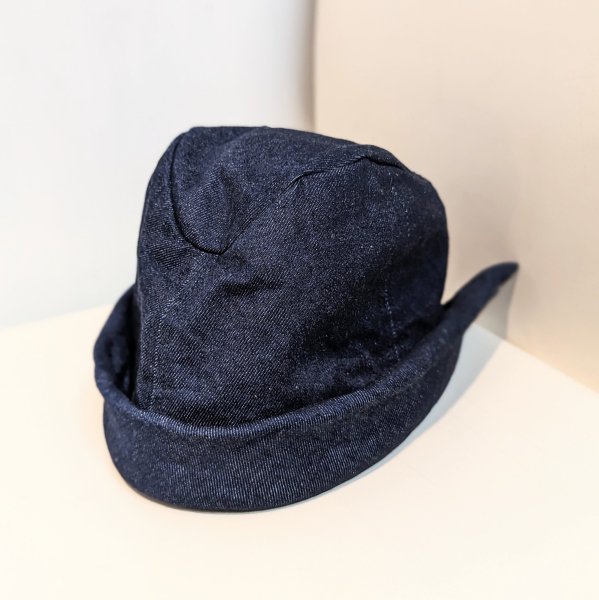 HICOSAKA (ҥ) Denim Roll Hat - NAVY