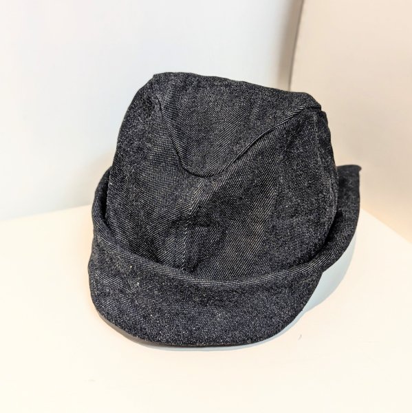 HICOSAKA (ҥ) Denim Roll Hat - BLACK