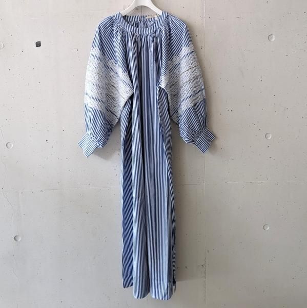 ne Quittez pas (ヌキテパ) Fine Poplin Kika Embroidery Gather