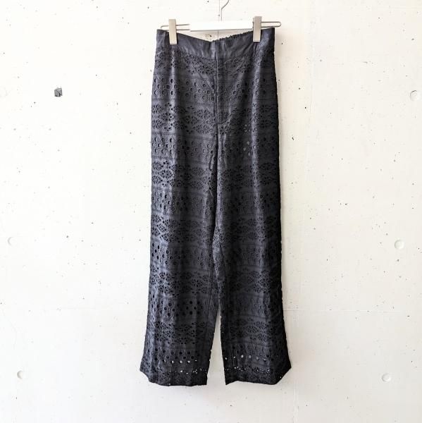 ヌキテパ Border Hemla Gather Pants black M Border Hemla Gather Pants | Pasand by ne Quittez pas