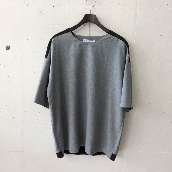 <img class='new_mark_img1' src='https://img.shop-pro.jp/img/new/icons10.gif' style='border:none;display:inline;margin:0px;padding:0px;width:auto;' />VOAAOV () Summer Wool Like Short Sleeve Pullover - GREY
