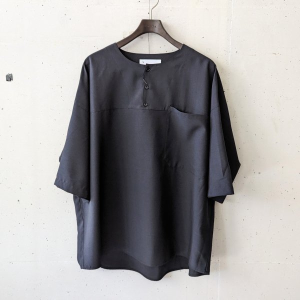 <img class='new_mark_img1' src='https://img.shop-pro.jp/img/new/icons10.gif' style='border:none;display:inline;margin:0px;padding:0px;width:auto;' />VOAAOV () Summer Wool Like henry Neck Pullover - BLACK