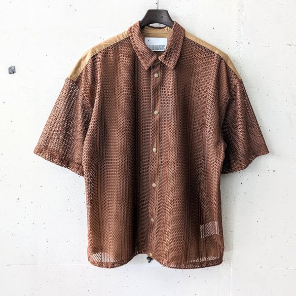 <img class='new_mark_img1' src='https://img.shop-pro.jp/img/new/icons10.gif' style='border:none;display:inline;margin:0px;padding:0px;width:auto;' />VOAAOV () Russell Lace SHIRT - BROWN