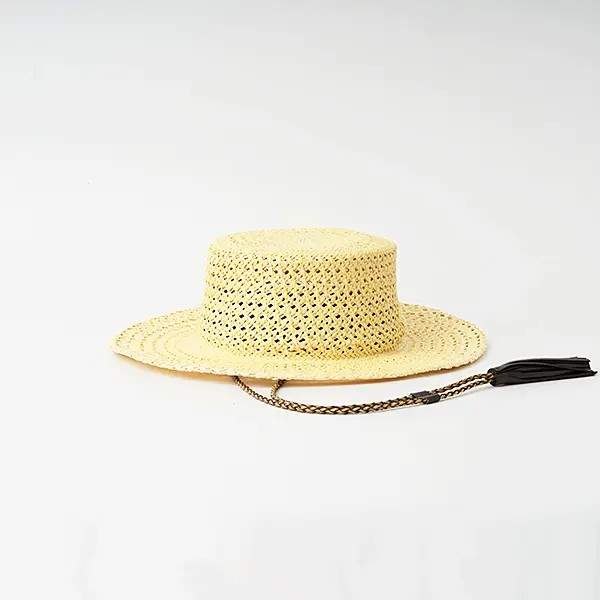 SUBLIME (サブライム) RESORT BOATER HAT - Natural
