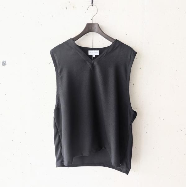 manual alphabet (ޥ˥奢륢ե٥å) MESH OX OPEN P/O VEST - BLACK
