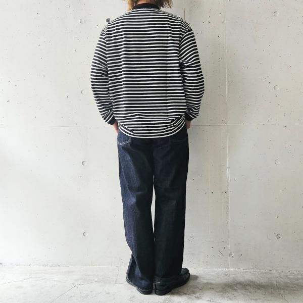 Still By Hand スティルバイハンド ワイドテーパード デニムパンツ STILL BY HAND (スティルバイハンド) 中太テーパードデニム