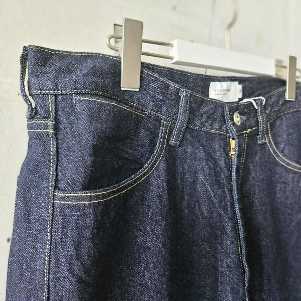 Still By Hand スティルバイハンド ワイドテーパード デニムパンツ STILL BY HAND (スティルバイハンド) 中太テーパードデニム