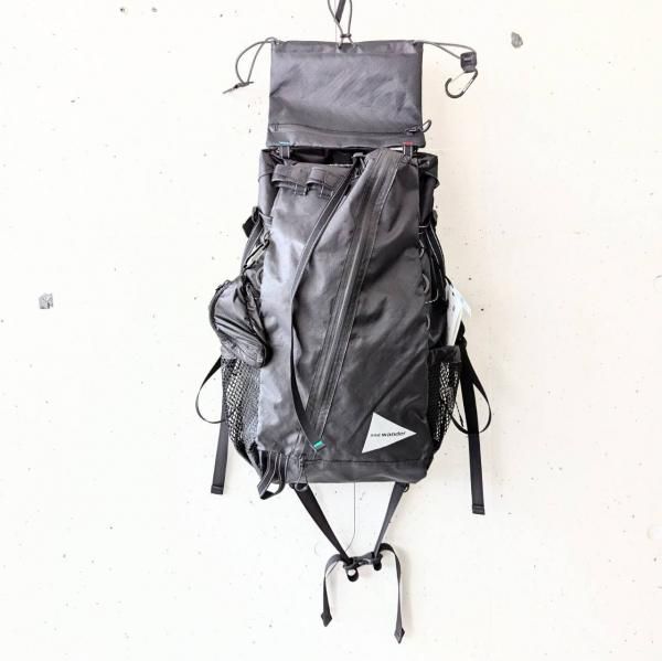 アンドワンダーand wander ECOPAK 30Lbackpackブラック 当日出荷可] and wander ECOPAK 30L backpack black [アンド