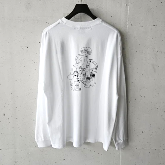 EEL () HOME  MOOMIN L/S TEE - WHITE