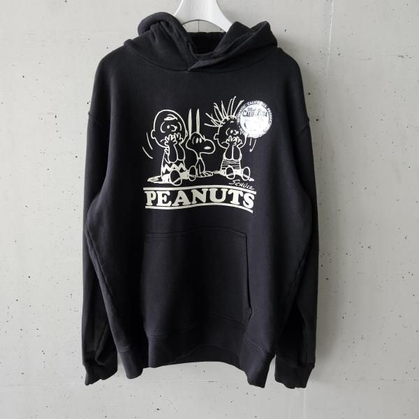 VINTAGE PEANUTS (ヴィンテージピーナッツ) スヌーピーヴィンテージパーカー / 3キャラクター - BLACK