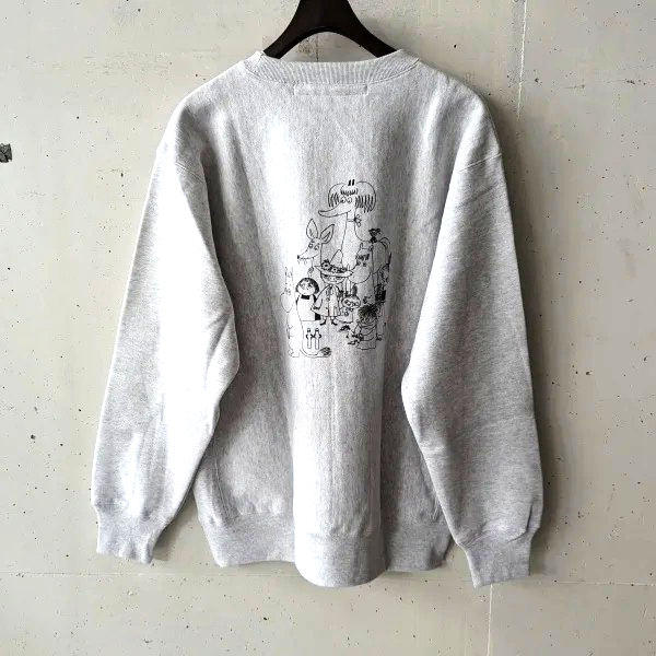 EEL (イール) HOME × MOOMIN SWEAT CREW - F/gray