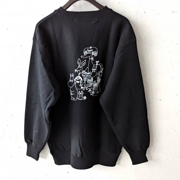 EEL () HOME  MOOMIN SWEAT CREW - BLACK