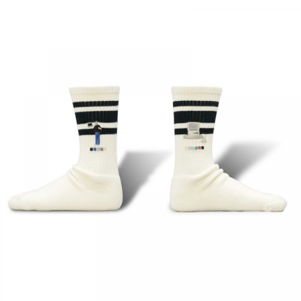 BRU NA BOINNE (ブルーナボイン) Skater Socks - BLACK