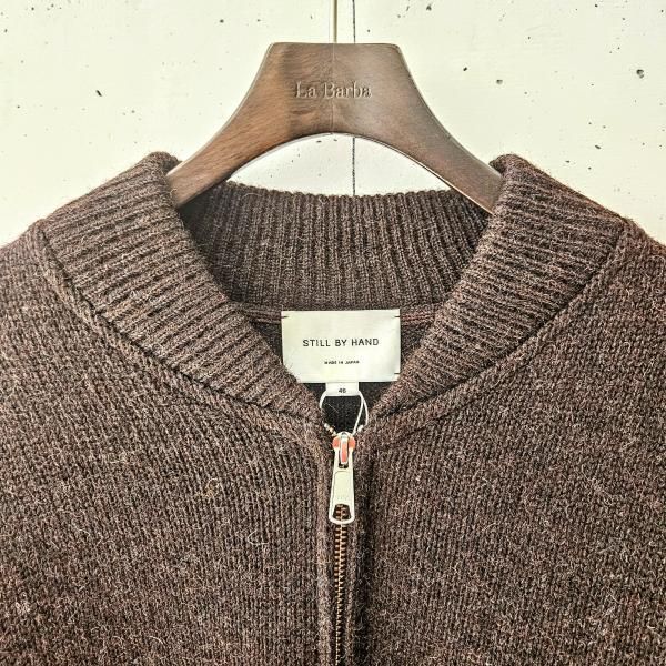 STILL BY HAND (スティルバイハンド) MA-1ライクニットブルゾン STILL BY HAND (スティルバイハンド) MA-1ライクニットブルゾン